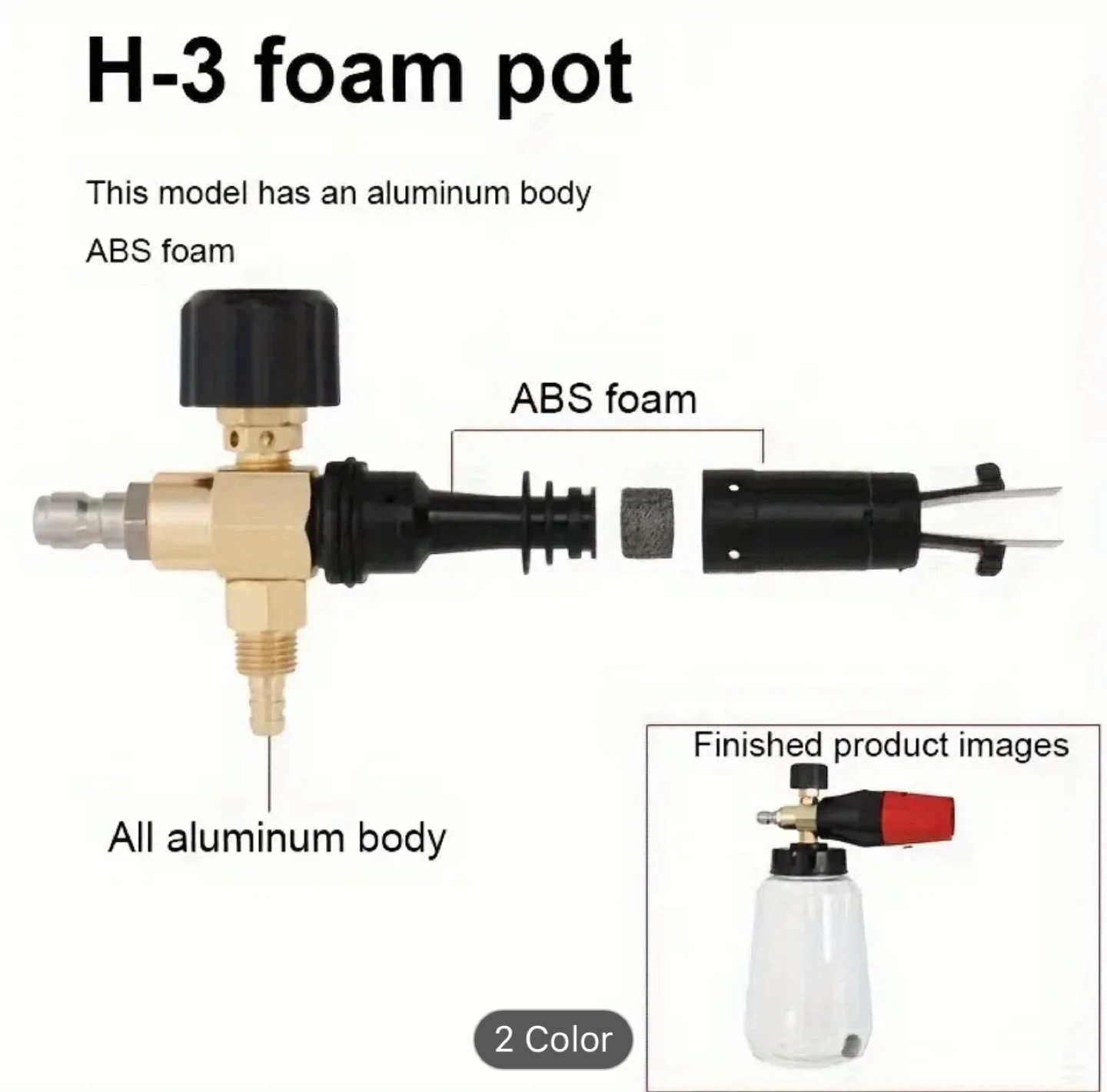 New Pressure Water Foam Pot with Gun & Nozzles - photo 4