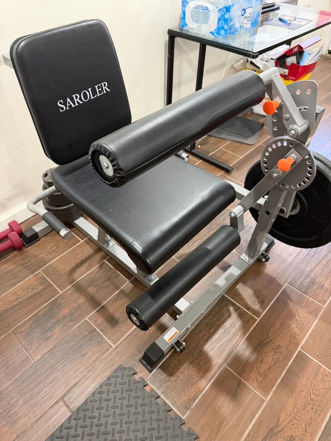 SAROLER Leg Curl Extension Machine with Weight Plates - photo 3