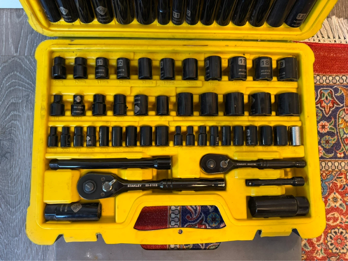 Stanley 99-Piece Black Chrome Socket Set - photo 3