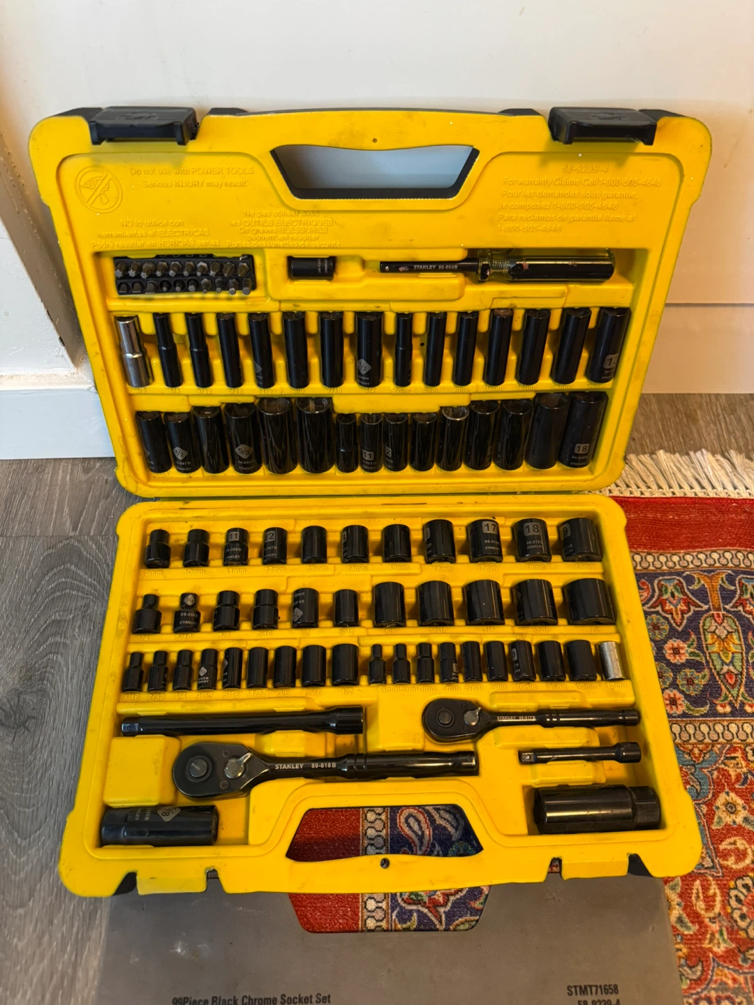 Stanley 99-Piece Black Chrome Socket Set - photo 5