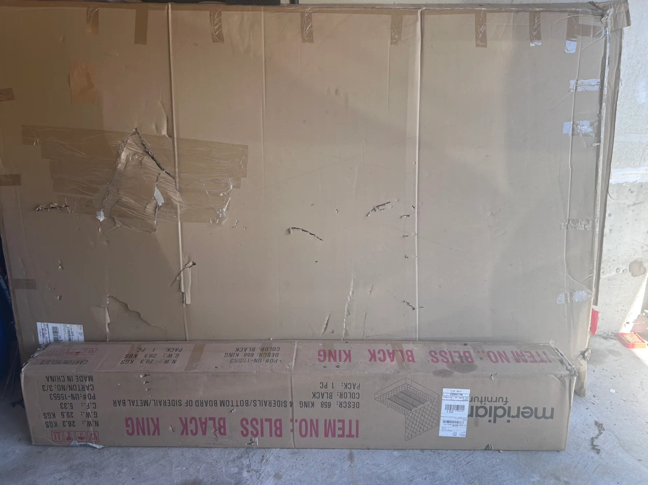 King Upholstered Bed – New in Box - photo 4