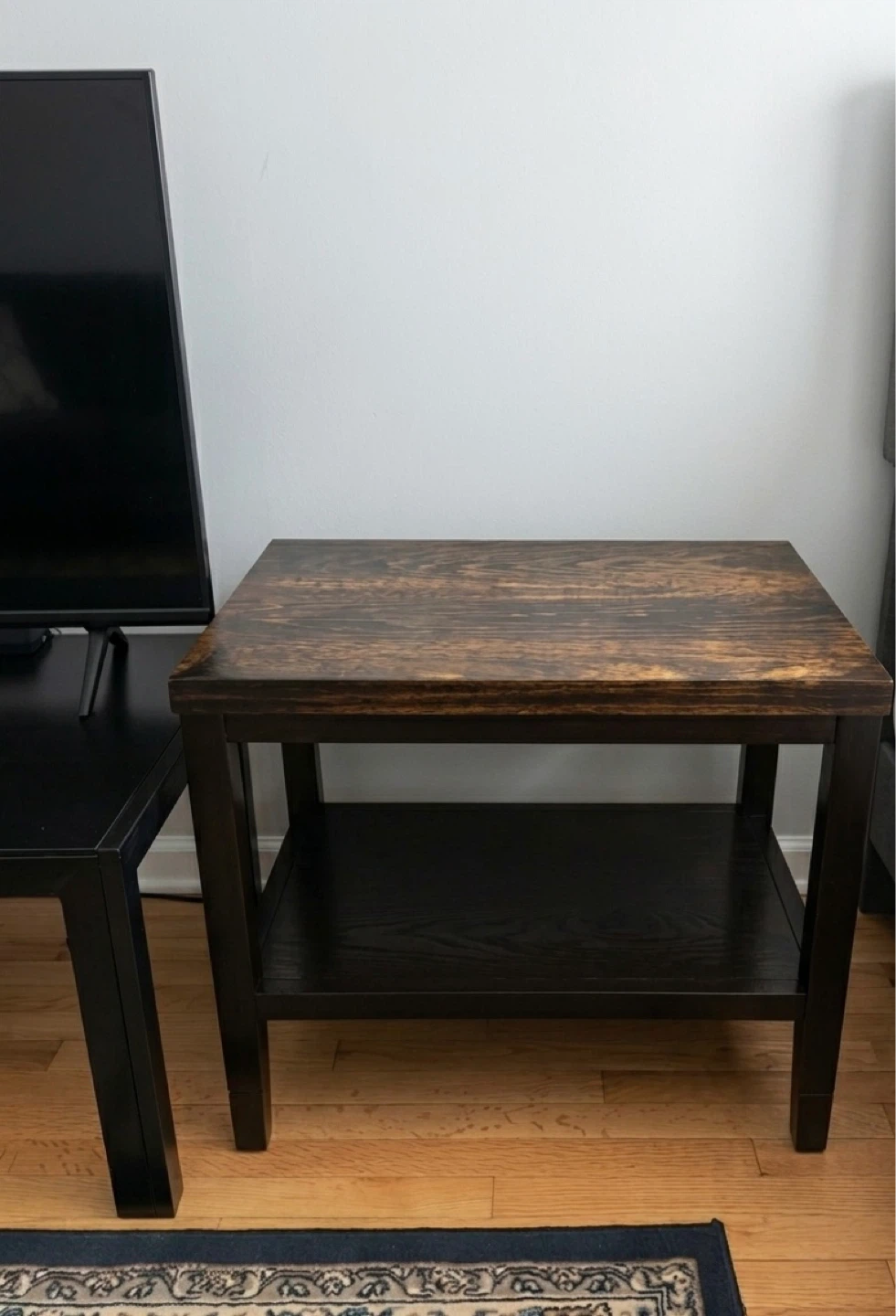 Elegant Modern Nightstand with Open Shelf (26.5” x 18” x 23.5”)