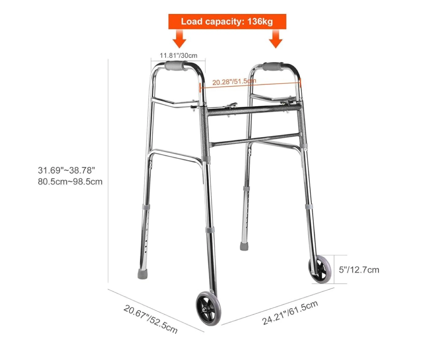 New Folding Walker with Wheels - photo 4