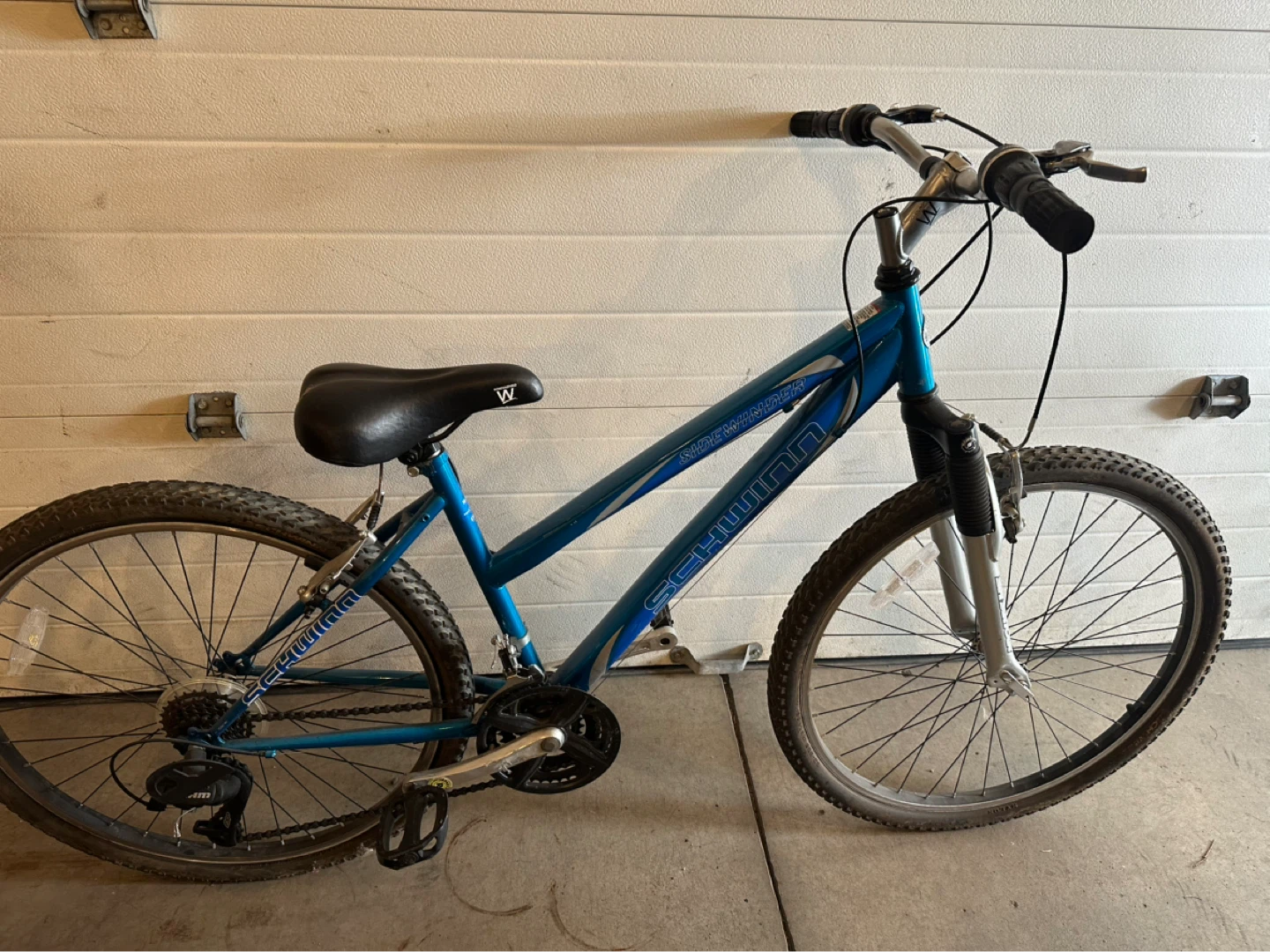 Blue Schwinn Sidewinder Mountain Bike