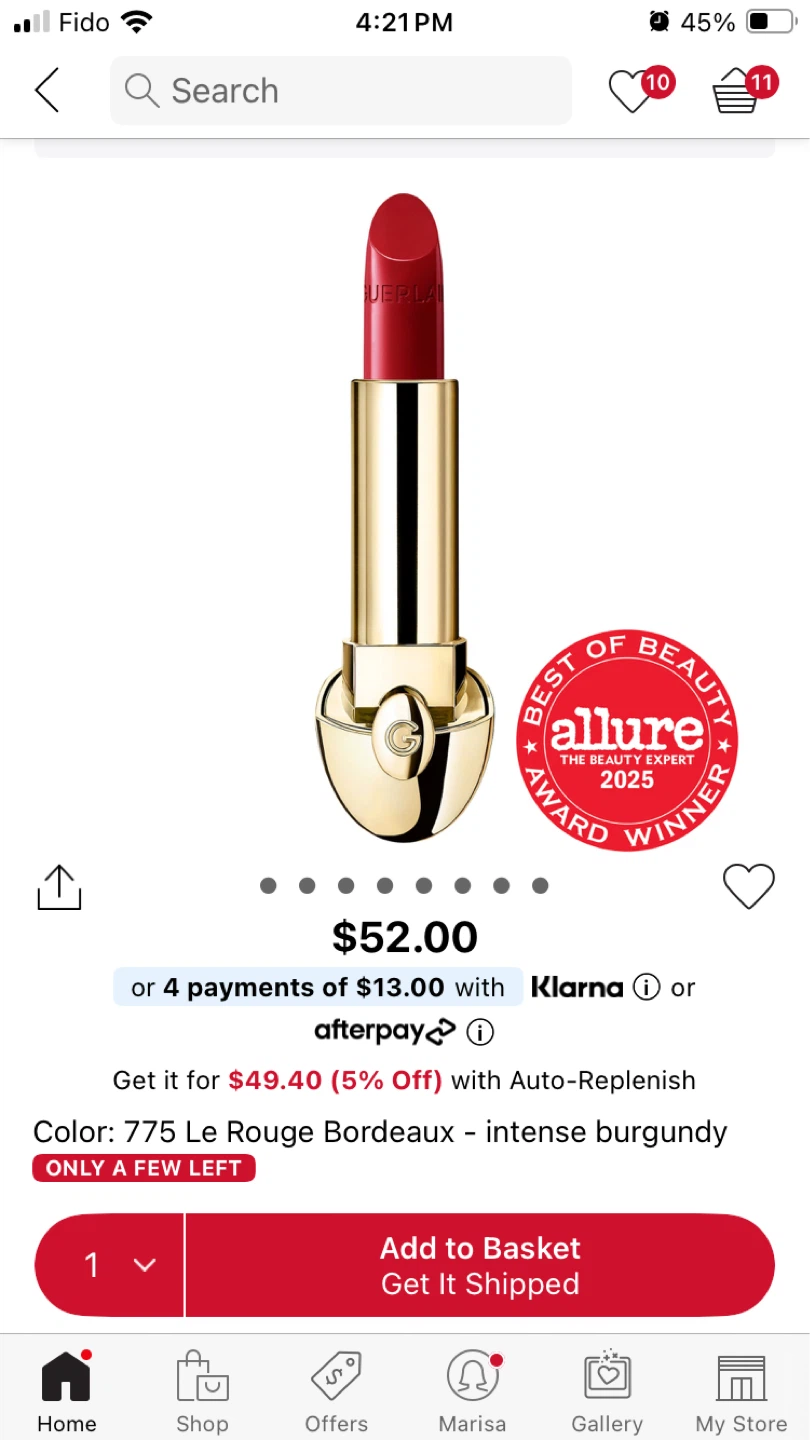 Guerlain Lipstick and Case - photo 3