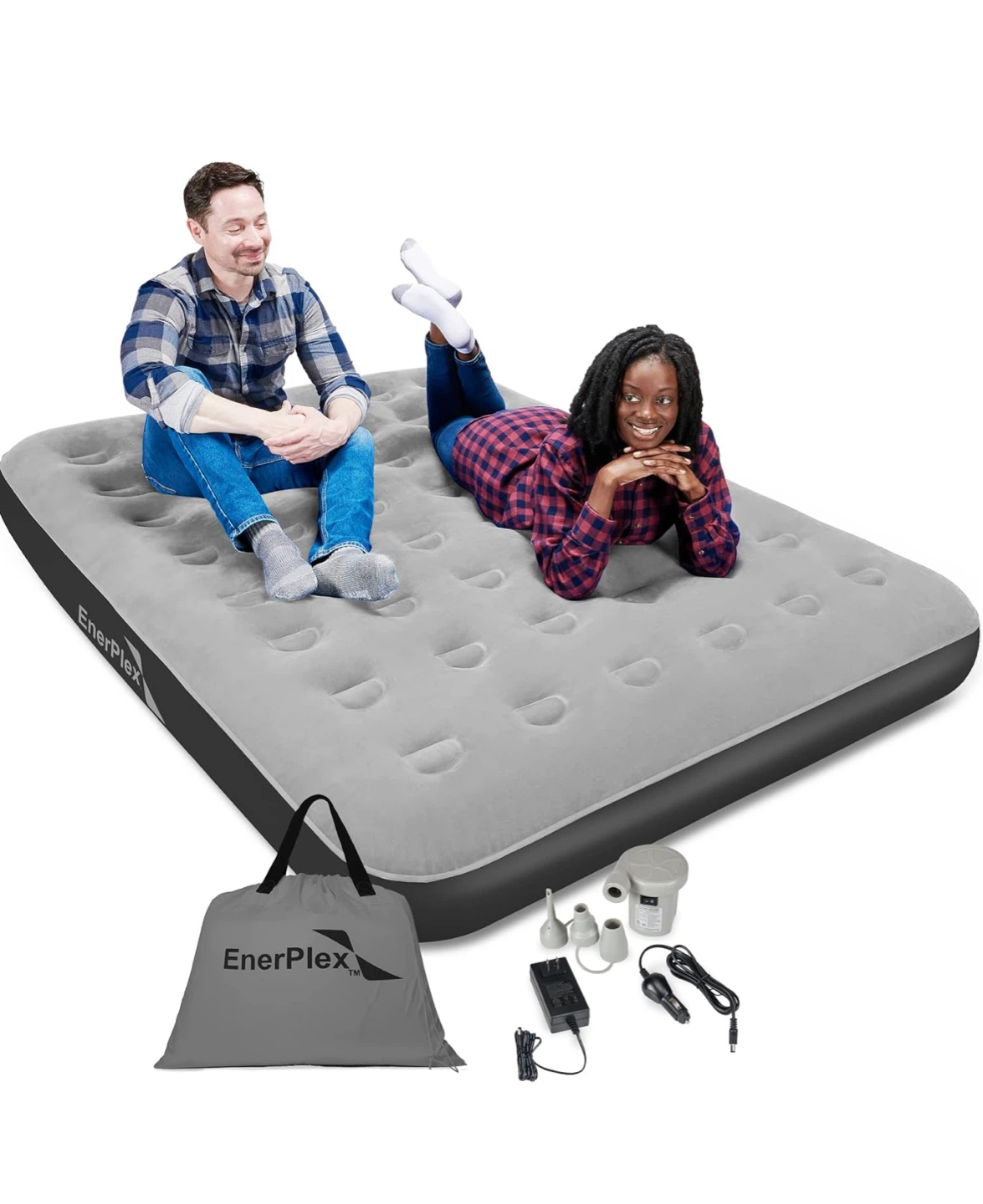 New EnerPlex Queen Air Mattress with Pump