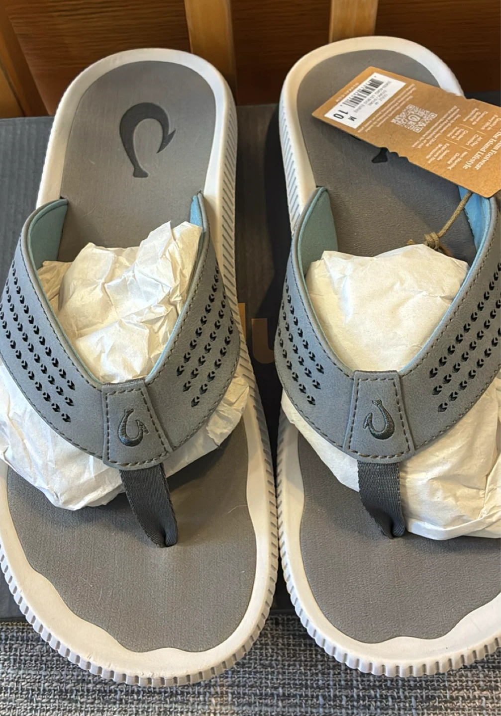 New OluKai Ulele Flip Flops Size 10 US M - photo 2