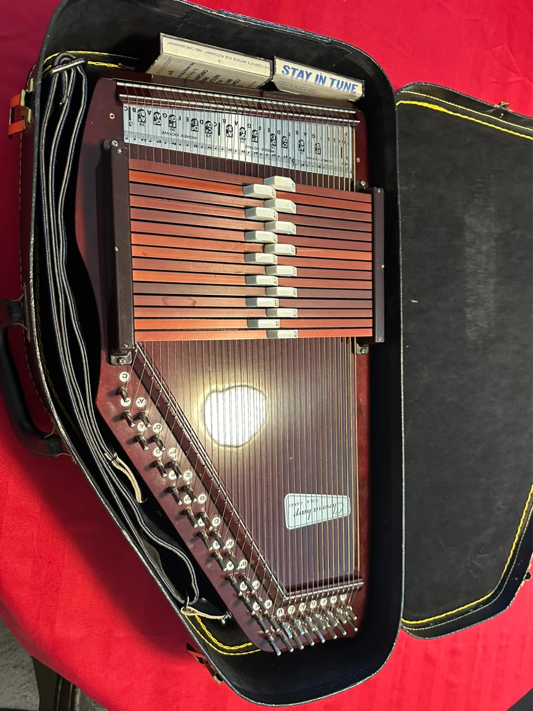 Harp Autoharp with Case. Etc