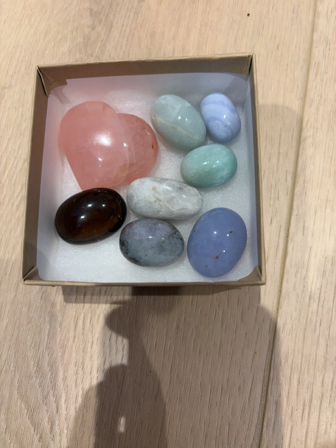 Crystal Set with Rose quartz Heart Stone - photo 2