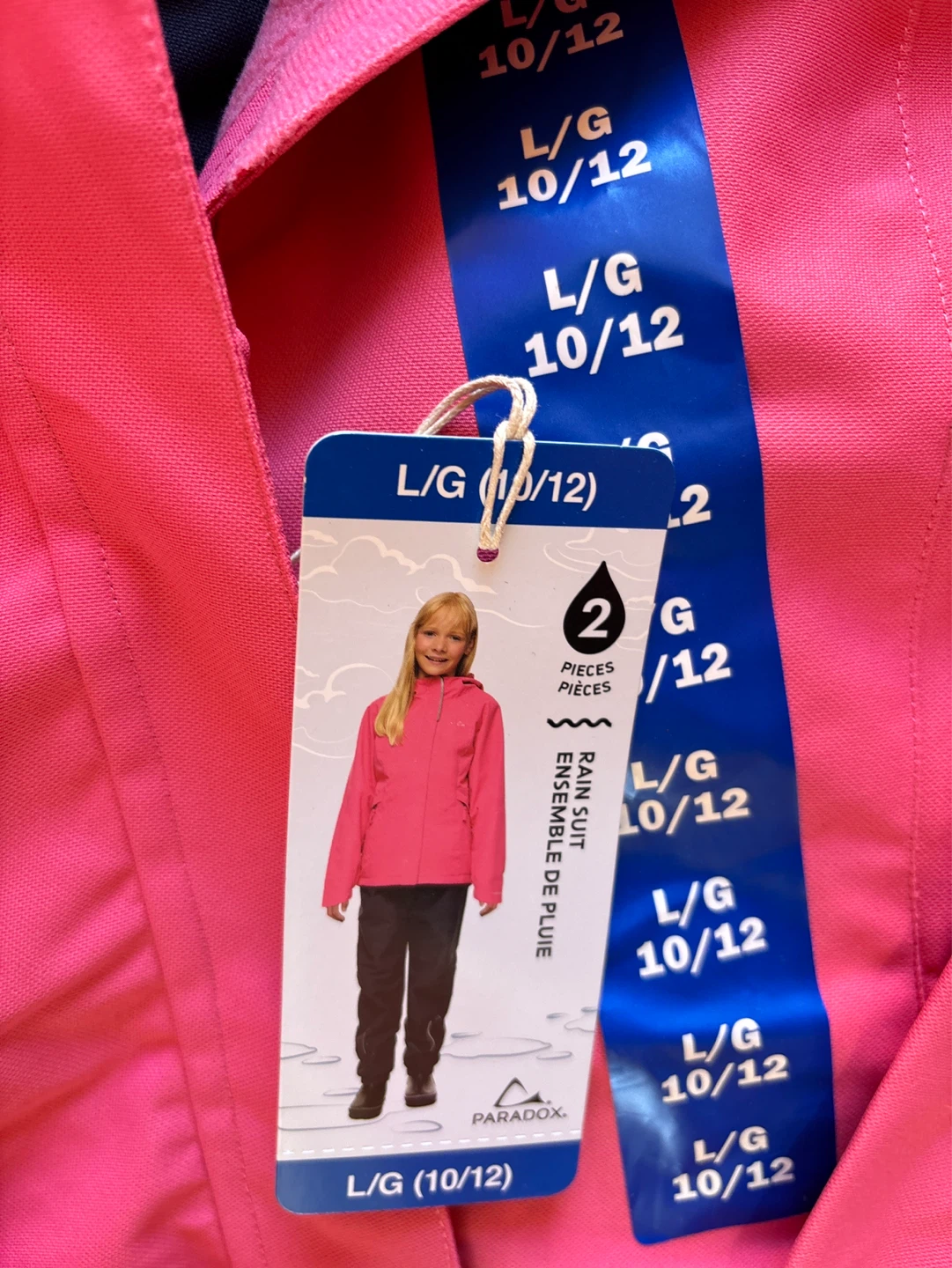 Girls Paradox Kids Rain Suit L/G 10/12 - photo 2
