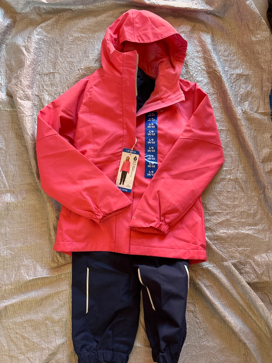 Girls Paradox Kids Rain Suit L/G 10/12