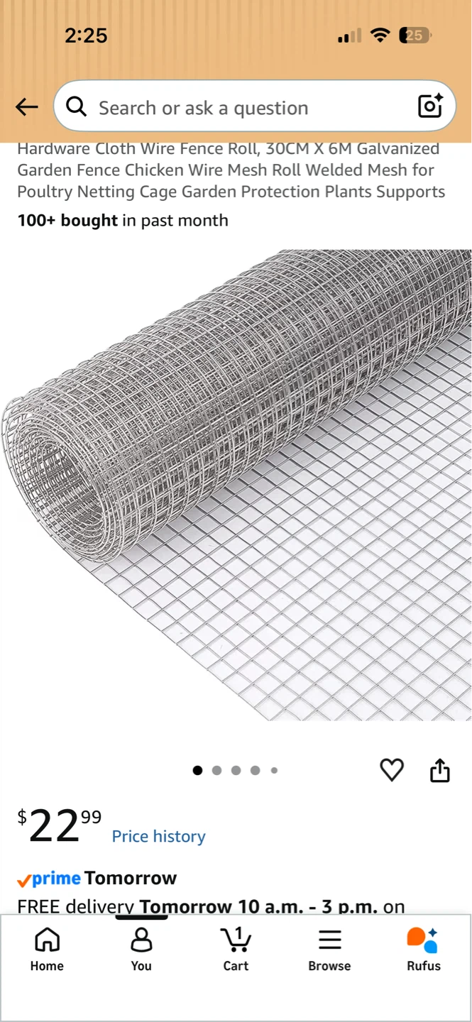 Galvanized Wire Fence Roll – Mostly Full - photo 4