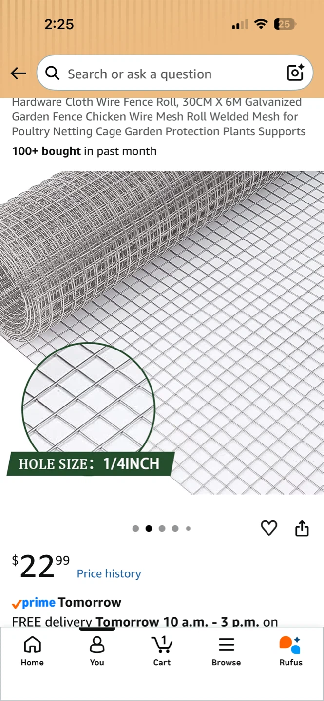 Galvanized Wire Fence Roll – Mostly Full - photo 3