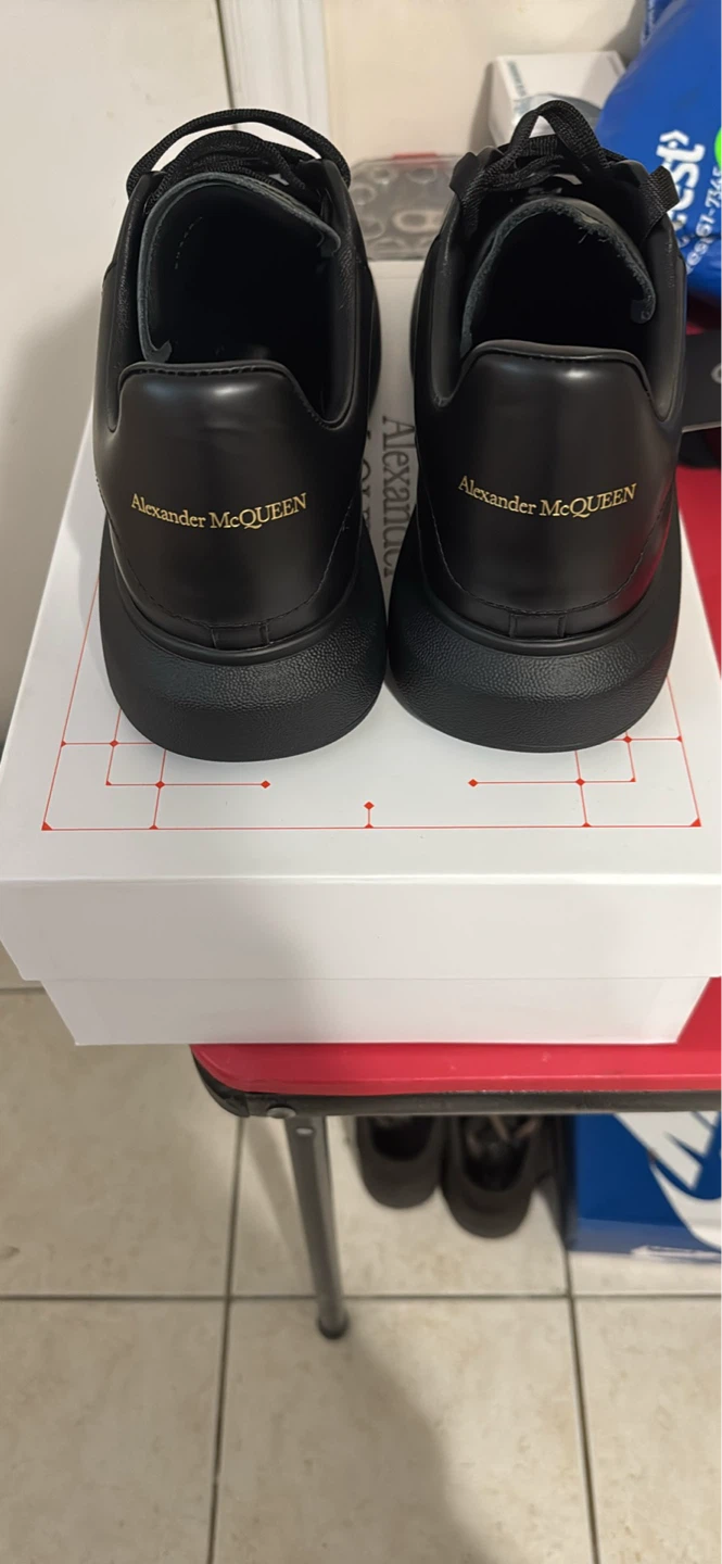 Alexander McQueen Black Leather Sneakers - photo 3