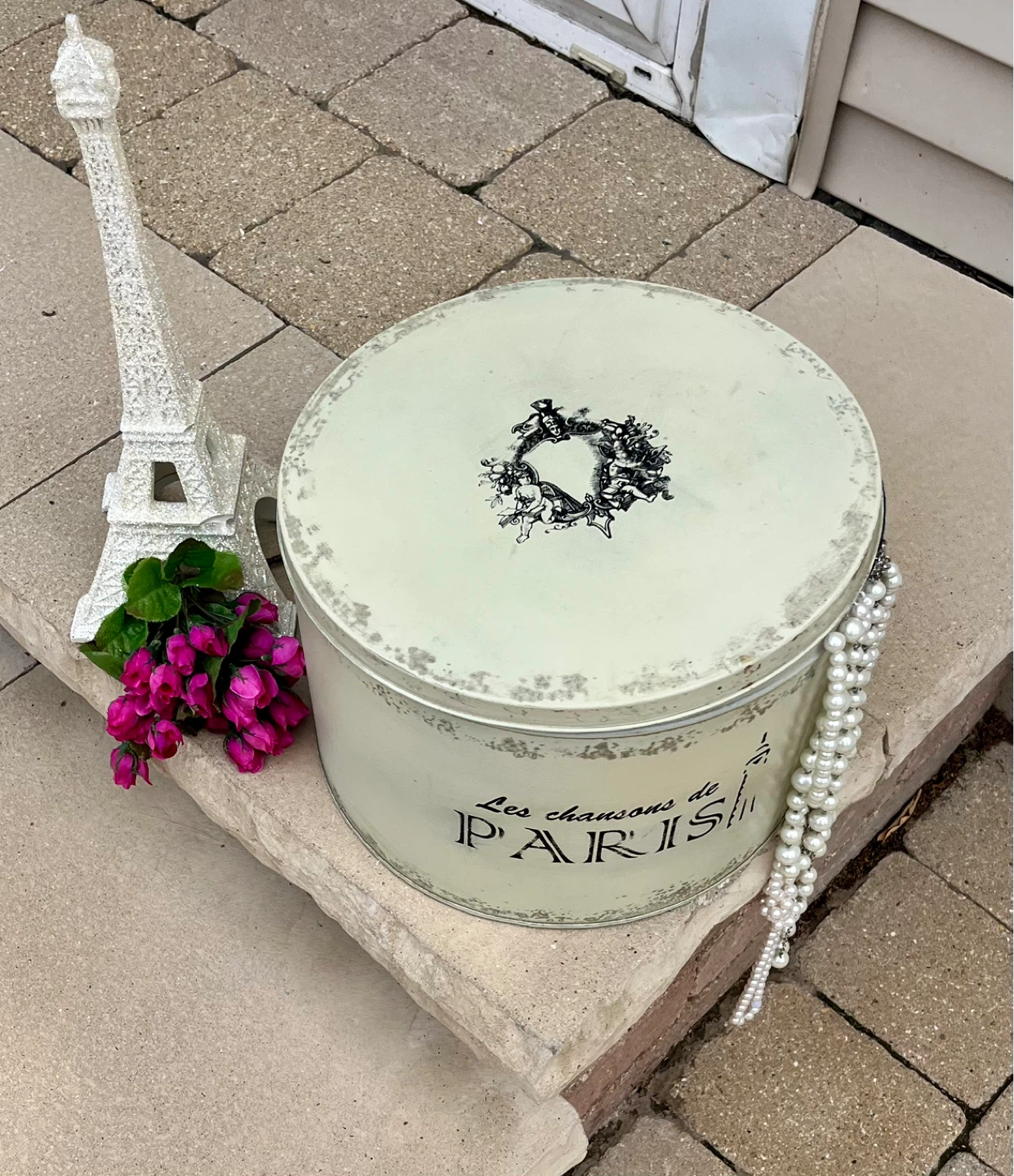 PARIS TIN DECORATIVE STORAGE BOX - photo 2