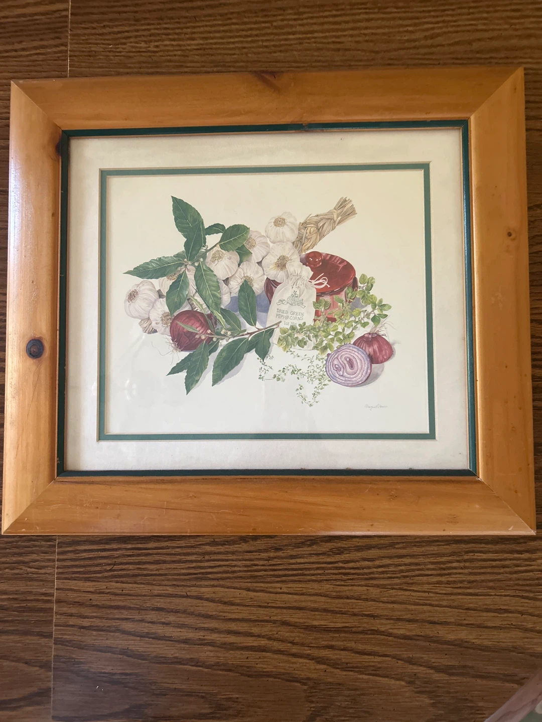 Framed Kitchen Art Print of Herbs and Spices