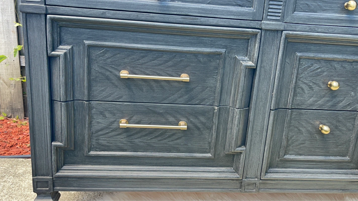 MCM 9 drawers solid wood Dresser/TV Stand/Credenza - photo 5