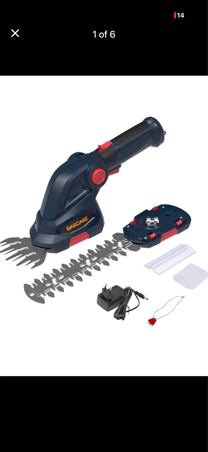 New GarCare Cordless Lawn and Garden Shear/Trimmer
