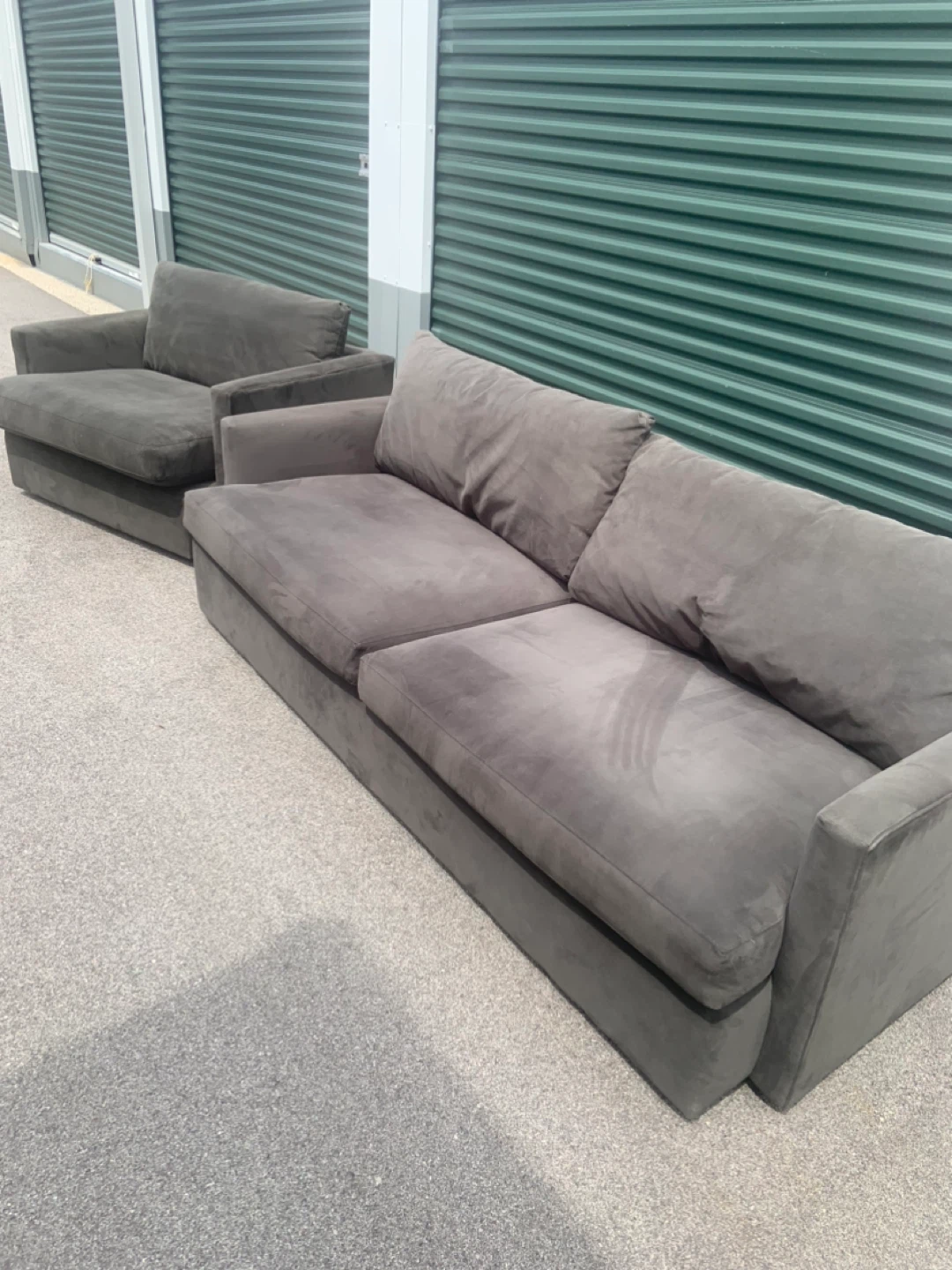 Green sofa and Armchair Set - photo 2
