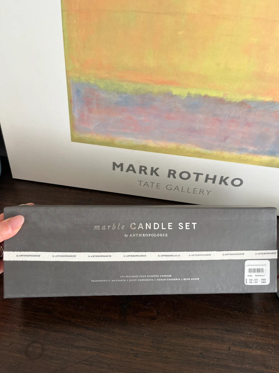 BNWT Anthropologie Marble Swirl Candle Set - photo 5