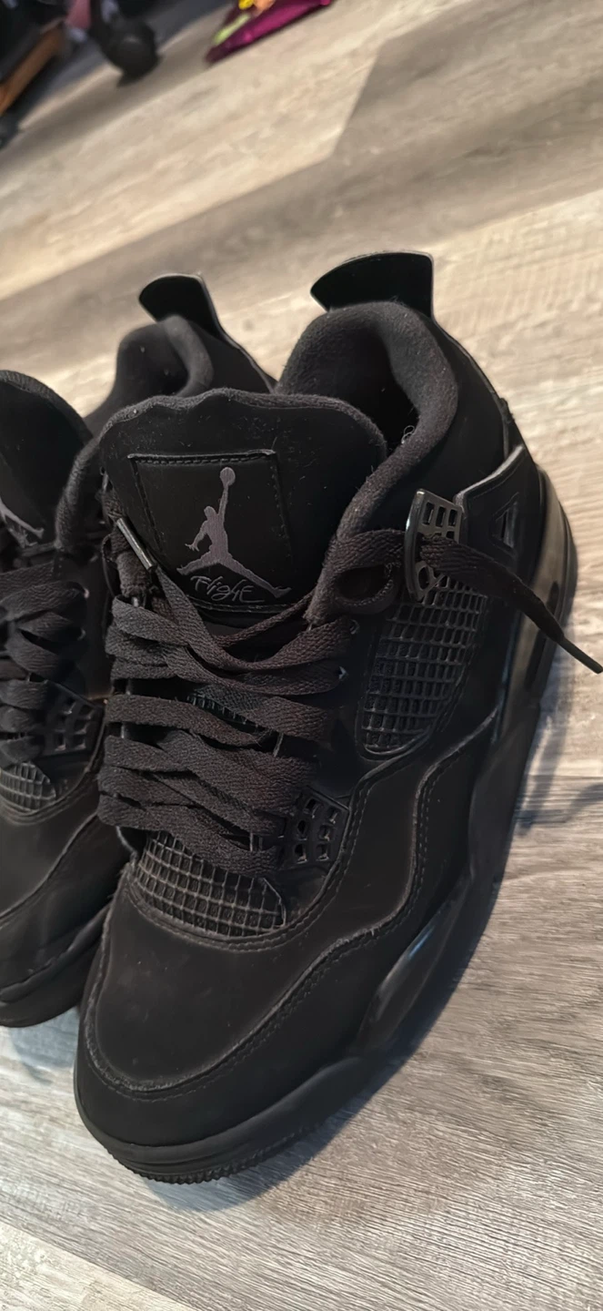 2020 black cat Jordan 4s