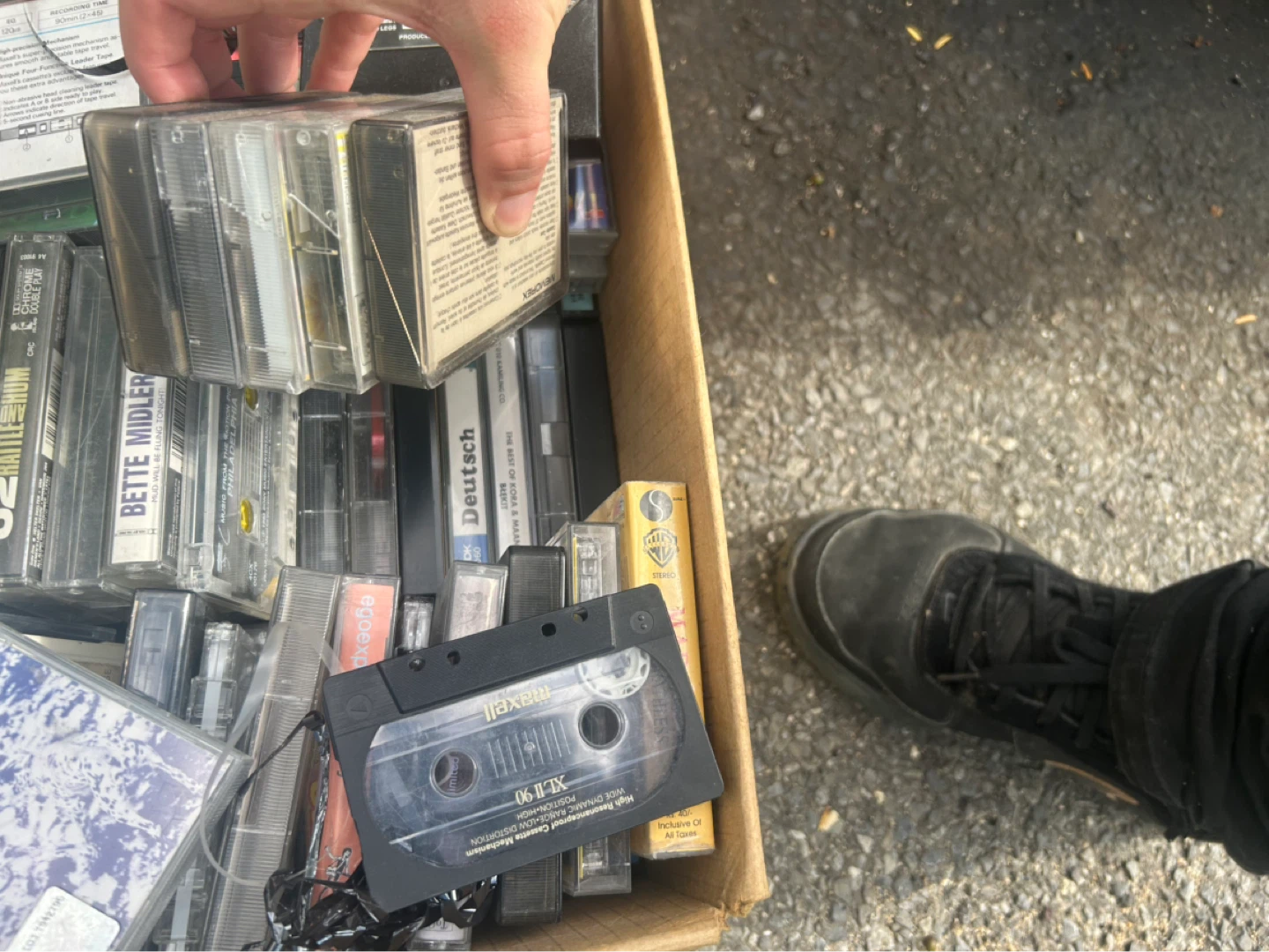 Box of Assorted Cassette Tapes - photo 3