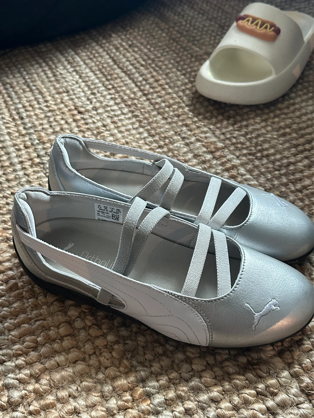 Puma Silver Ballet Flats - Women's Size 6 - photo 2