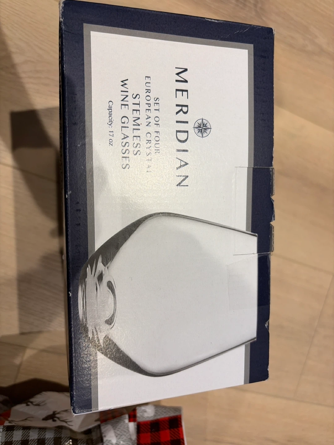 European Crystal Stemless Wine Glasses