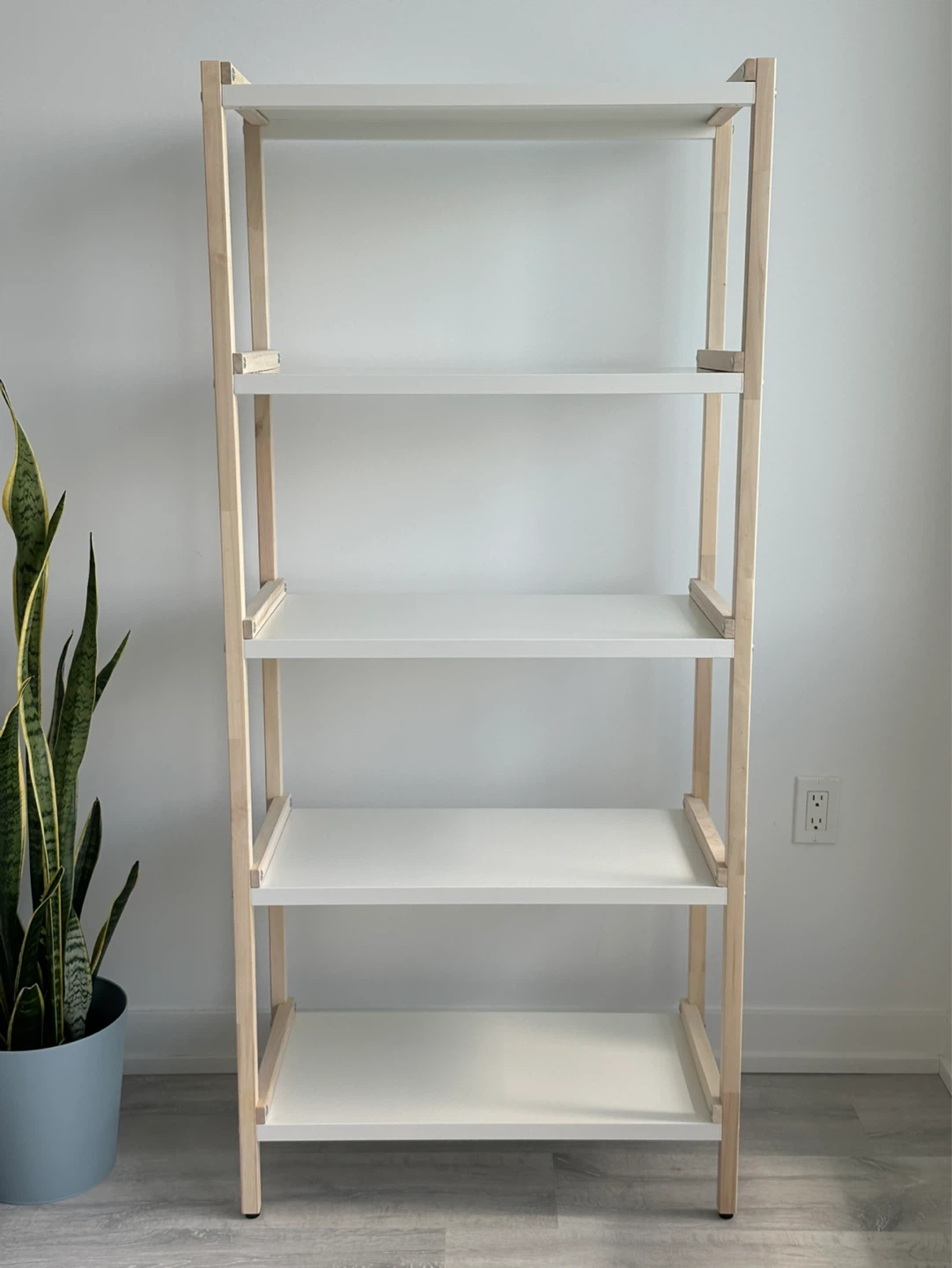 IKEA - EKENABBEN open shelf unit-aspen/white