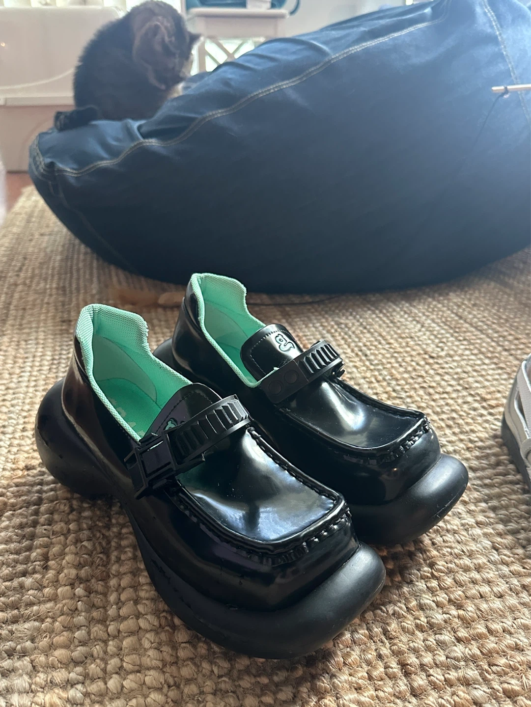 GRAPE Chunky Platform Loafers