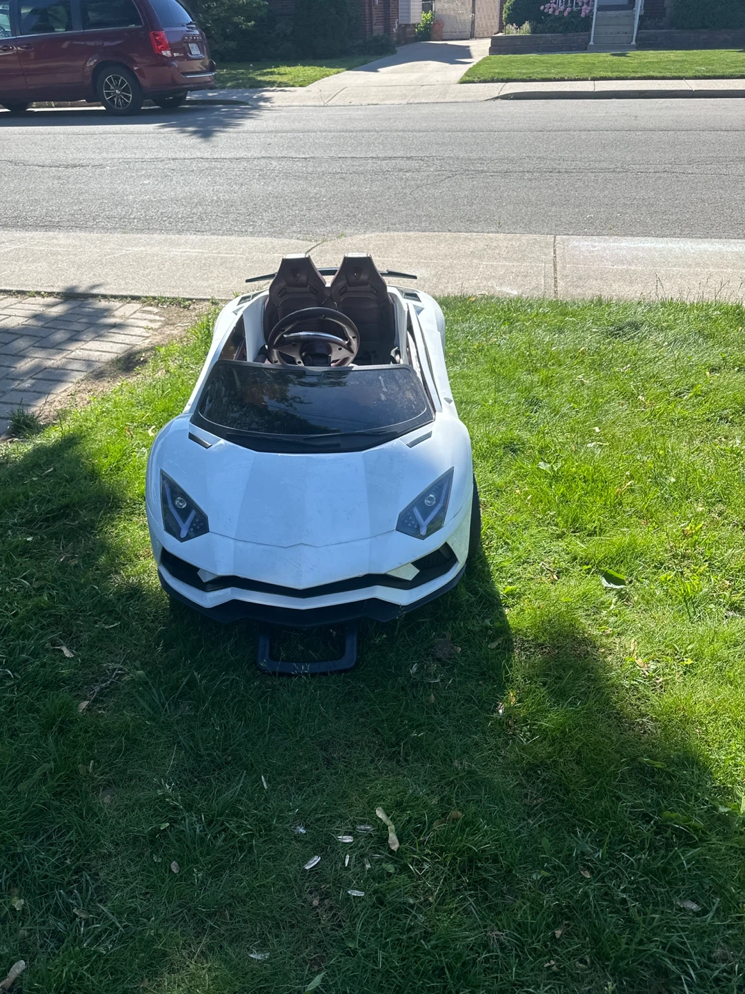 White Ride-On Toy Car