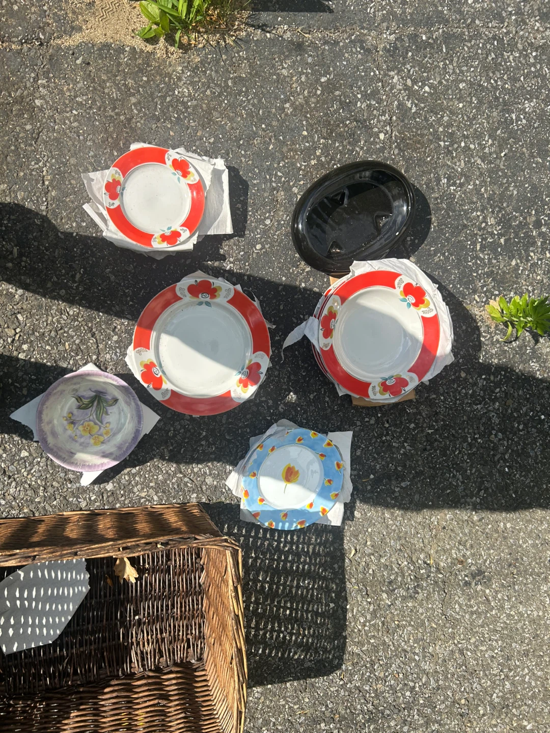 Mixed Plates and Serving Dish Set