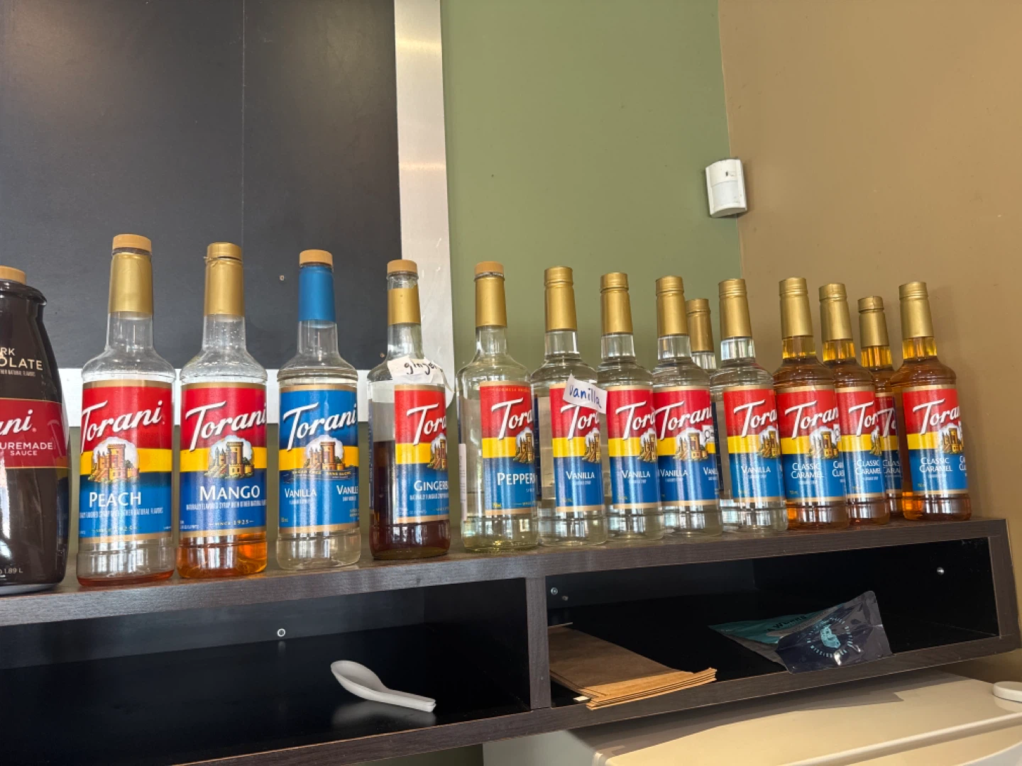 Torani Syrups - Vanilla, Peach, Mango, Ginger, Classic Caramel