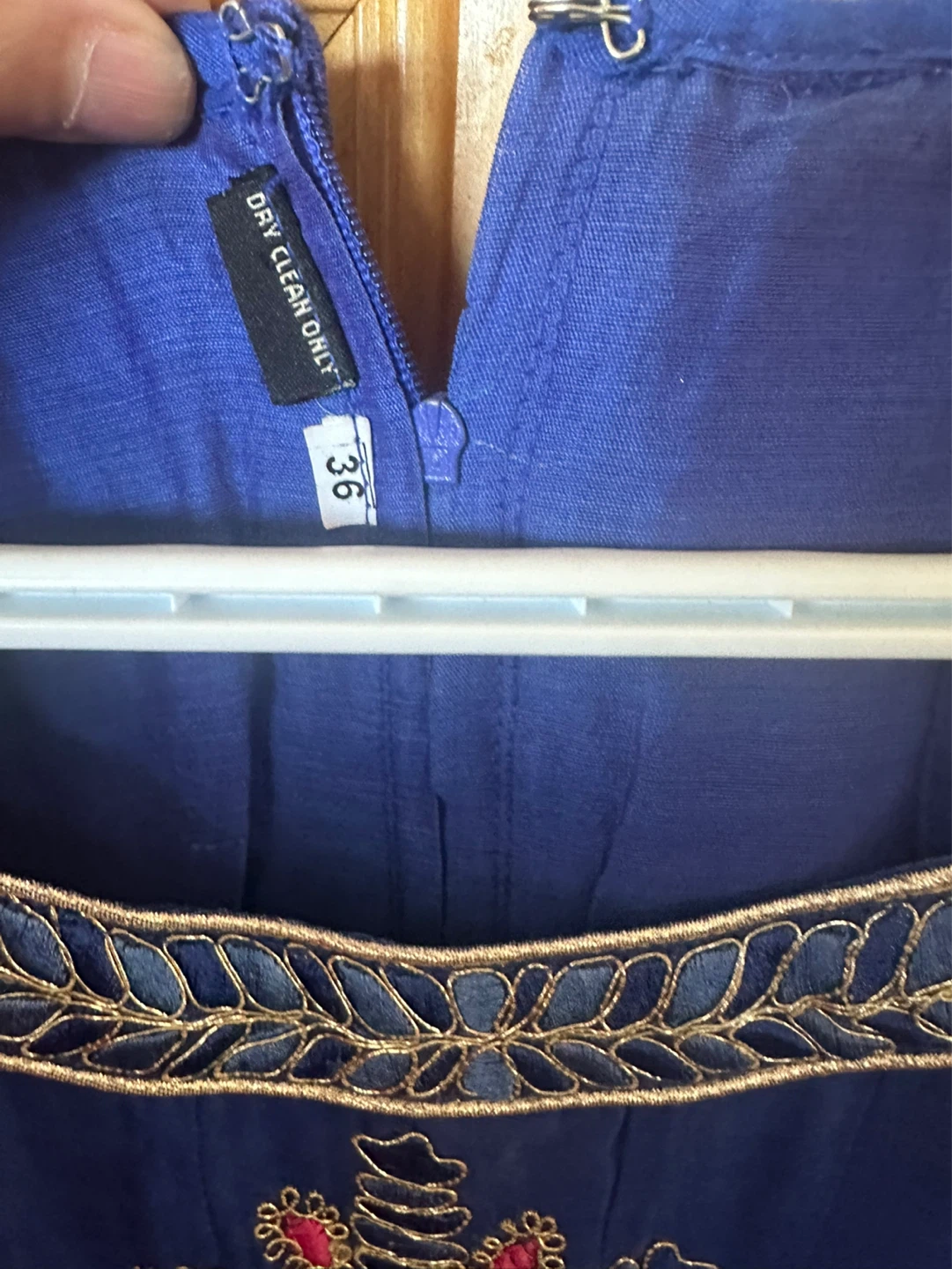 Blue Embroidered Kurti Size 36 - photo 2