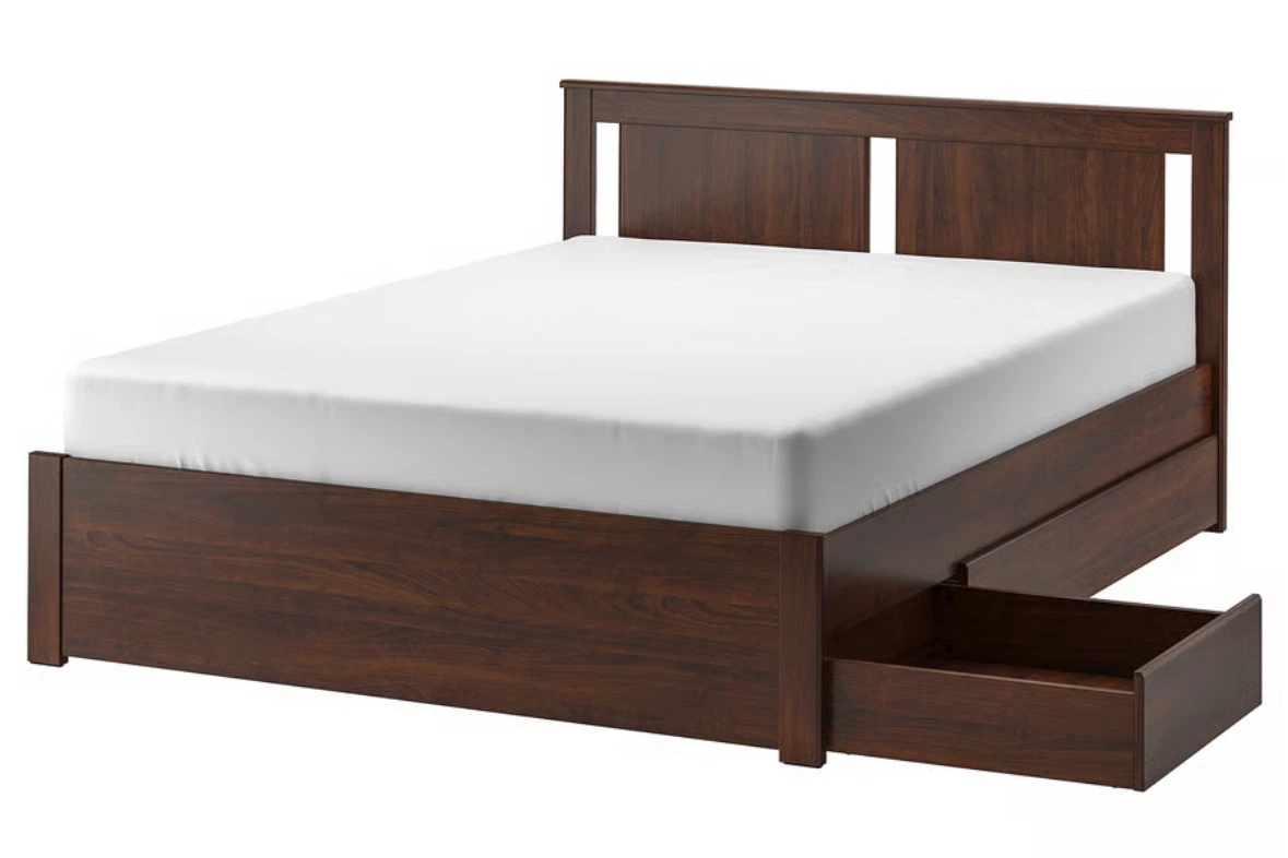 IKEA MALM Bed Frame+ Mattress with 2 Drawers - photo 3