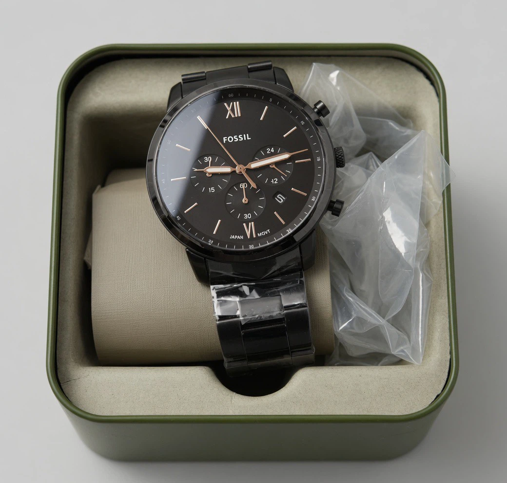 Fossil Black Chronograph Watch