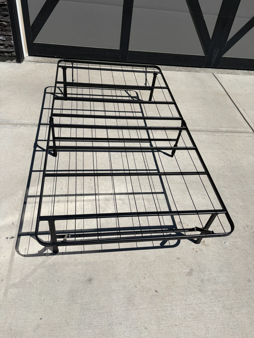 Twin size bed metal frame