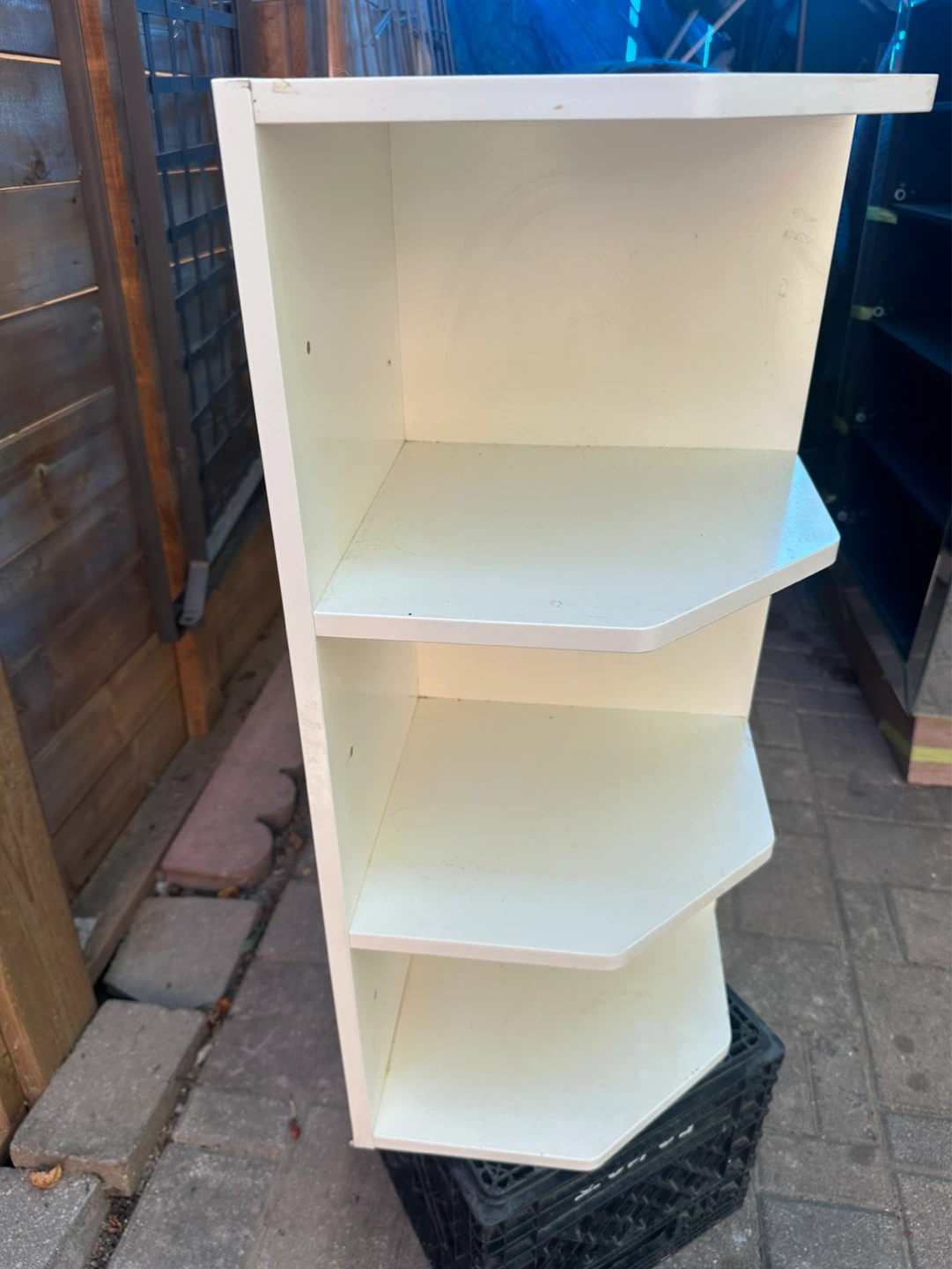 White IKEA’s Corner Shelf Unit - photo 2