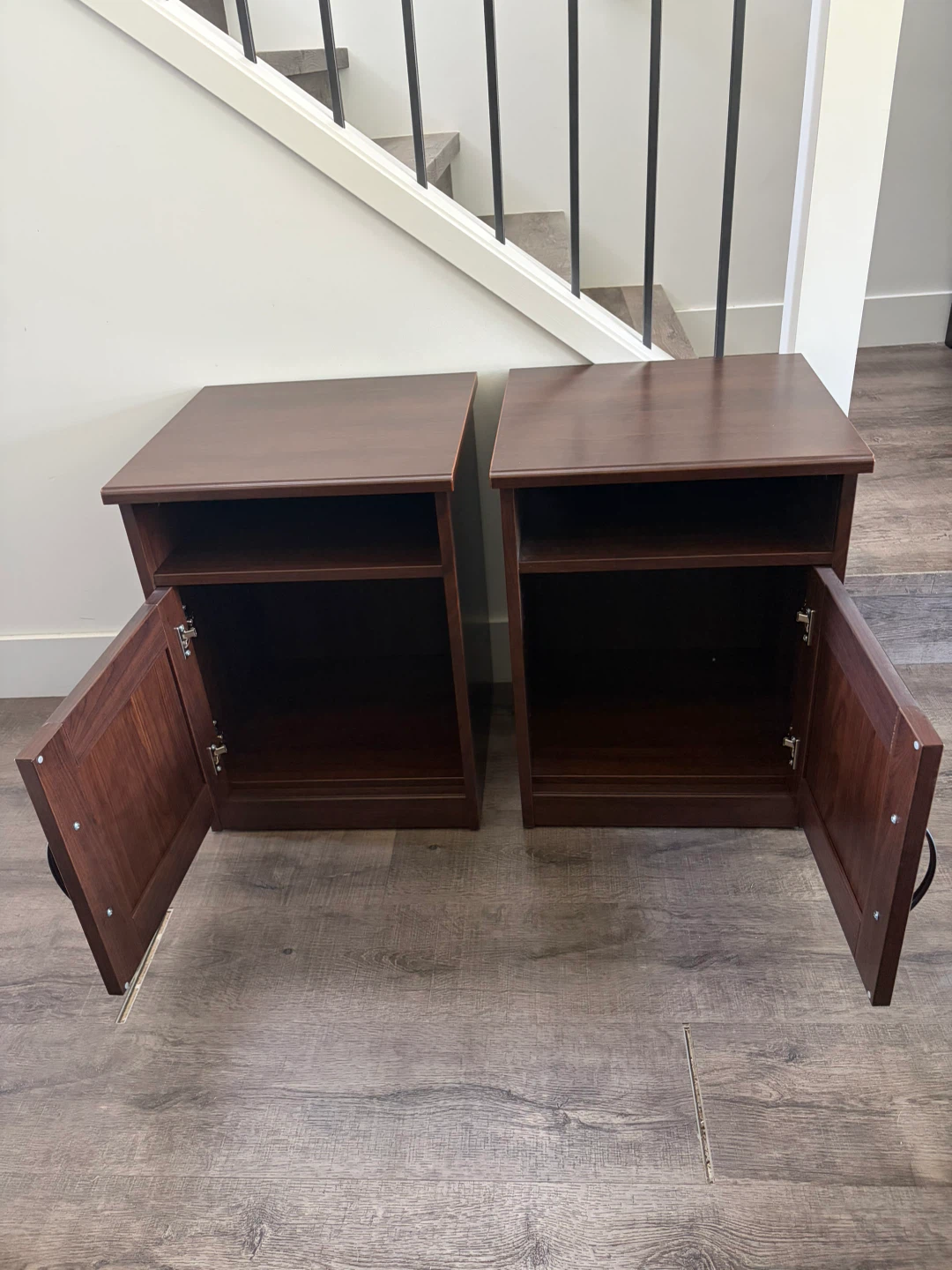 Pair of IKEA brown nightstands - photo 2