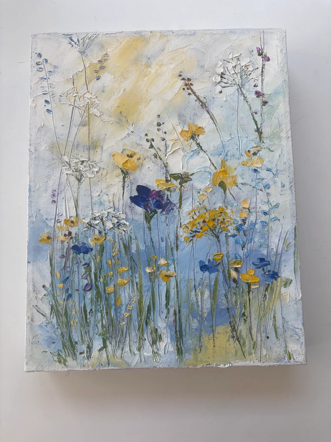 Impressionist Floral Painting on Canvas
