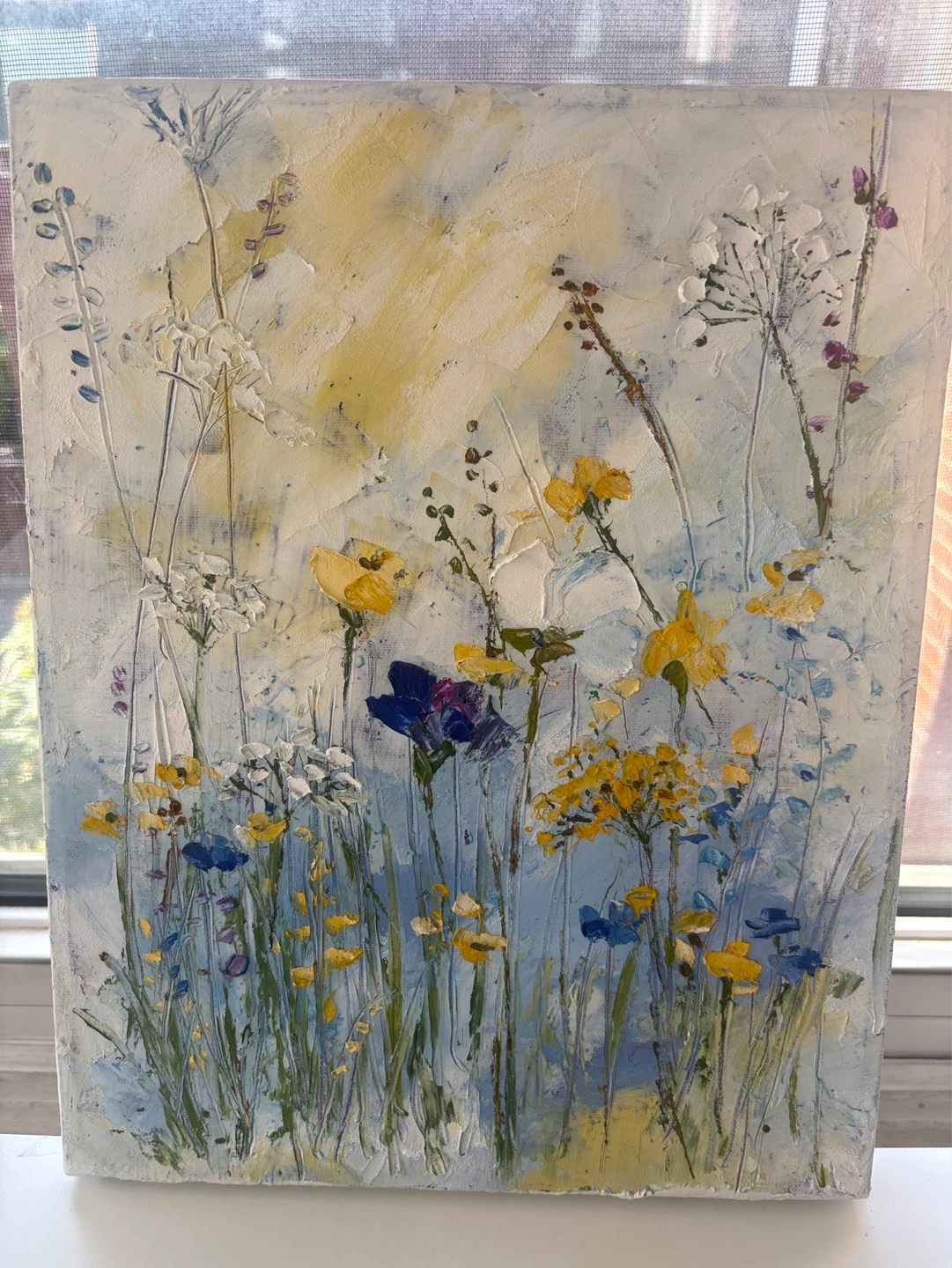 Impressionist Floral Painting on Canvas - photo 3
