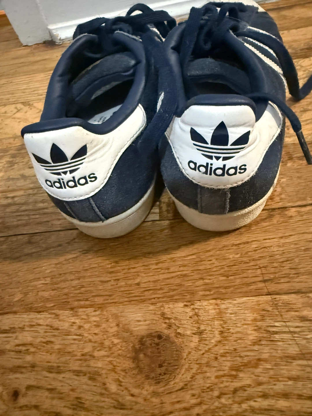 Adidas Superstar Navy Suede Sneakers - photo 3