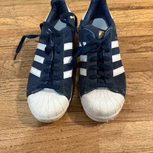 Adidas Superstar Navy Suede Sneakers