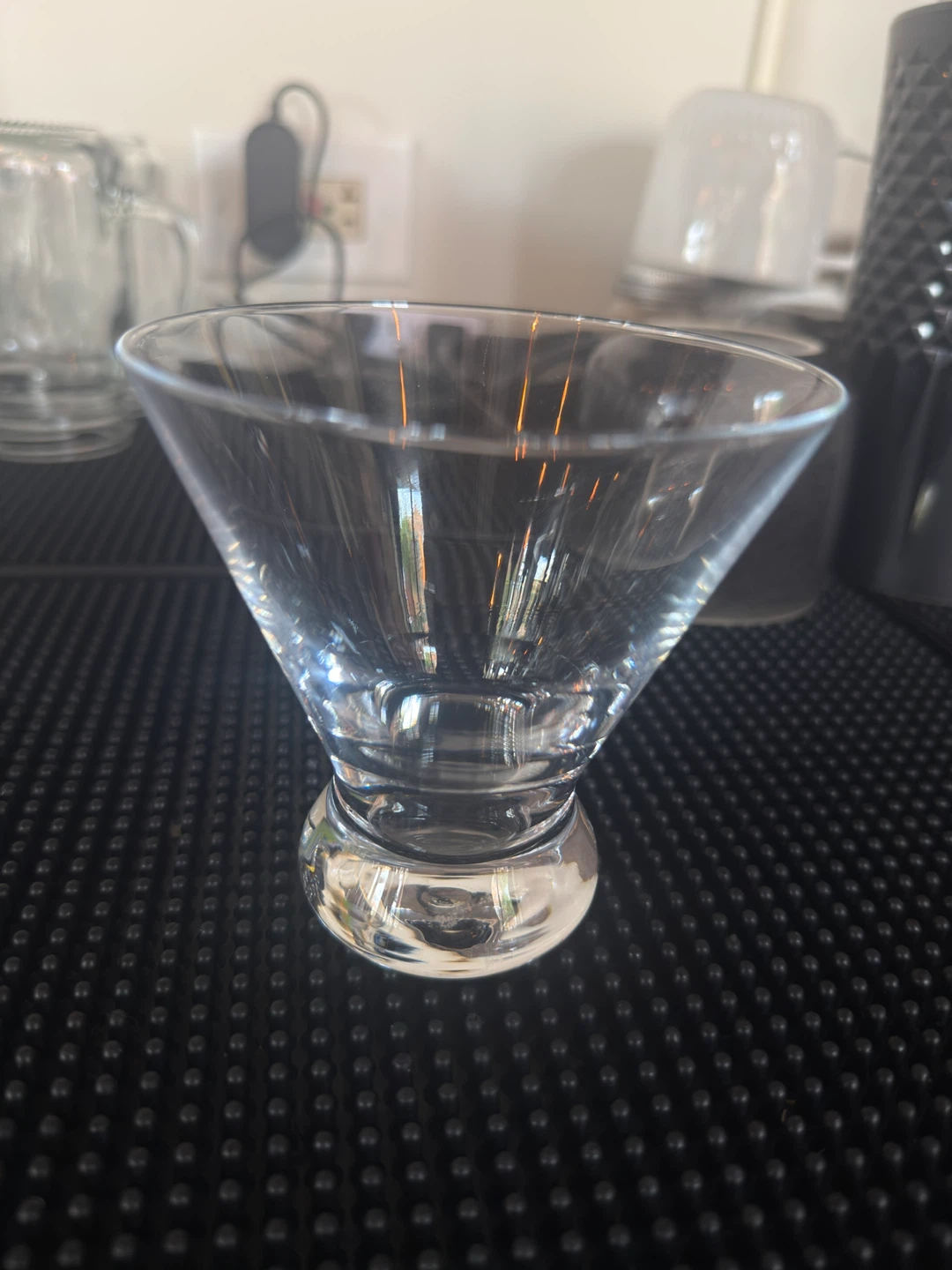 Clear Glass Martini Glass