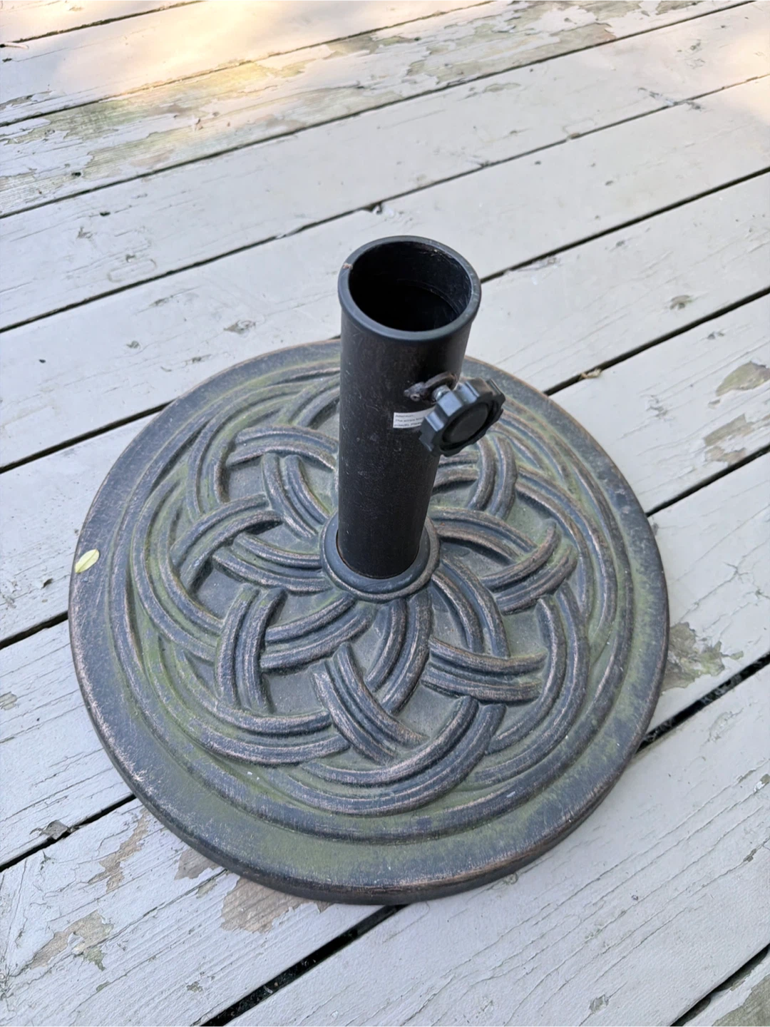 Round Patio Umbrella Base Stand