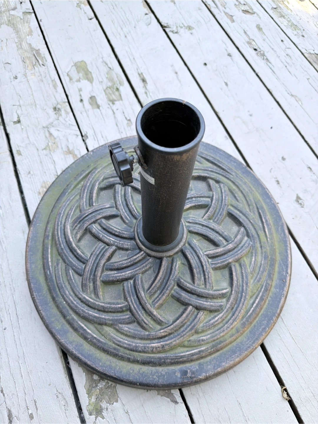 Round Patio Umbrella Base Stand - photo 2