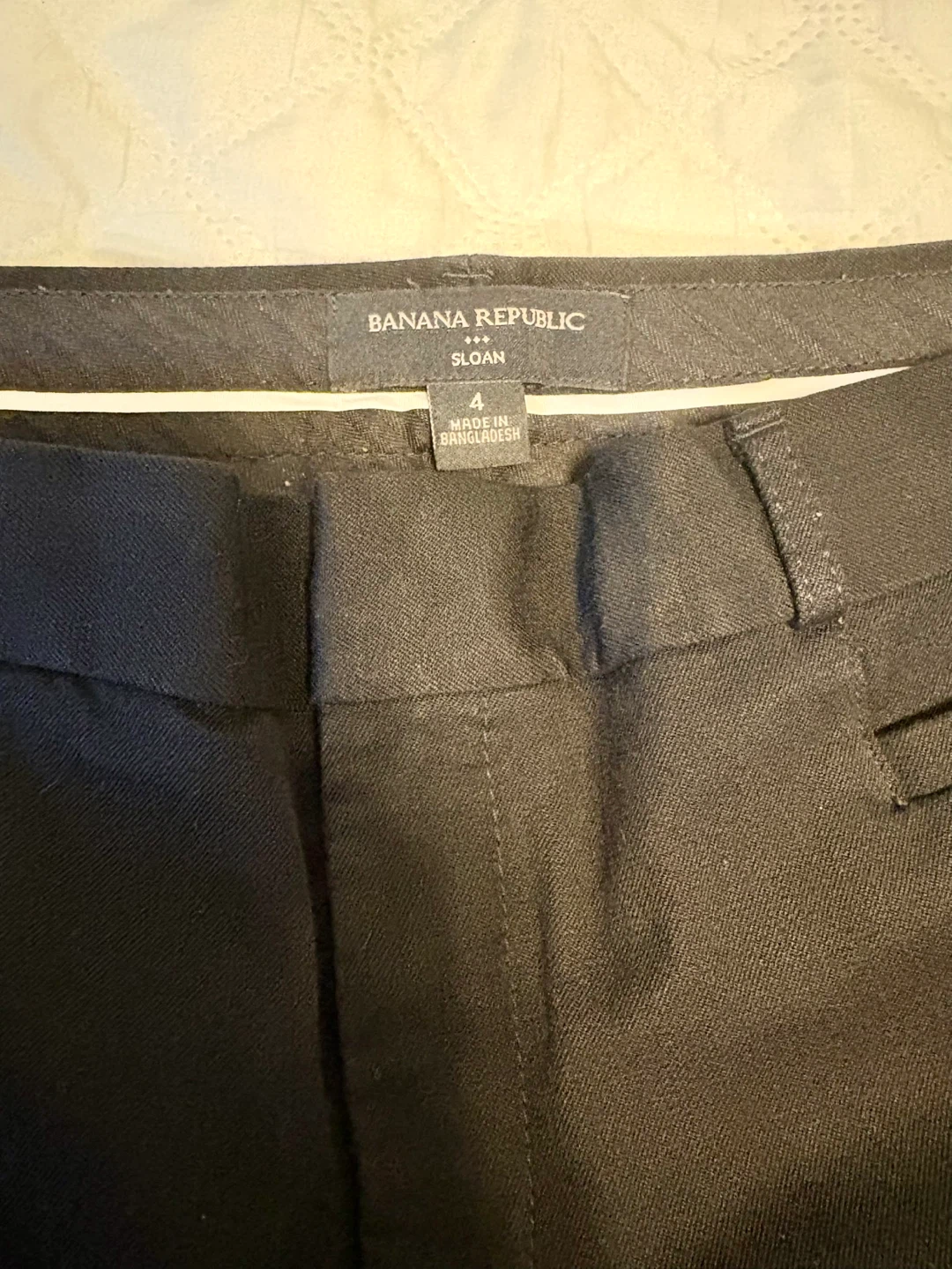 Banana Republic Sloan Mid-Rise Straight Pants Size 4 Black - photo 5