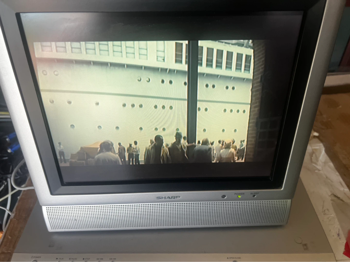 Sharp Aquos TV with DVD Player