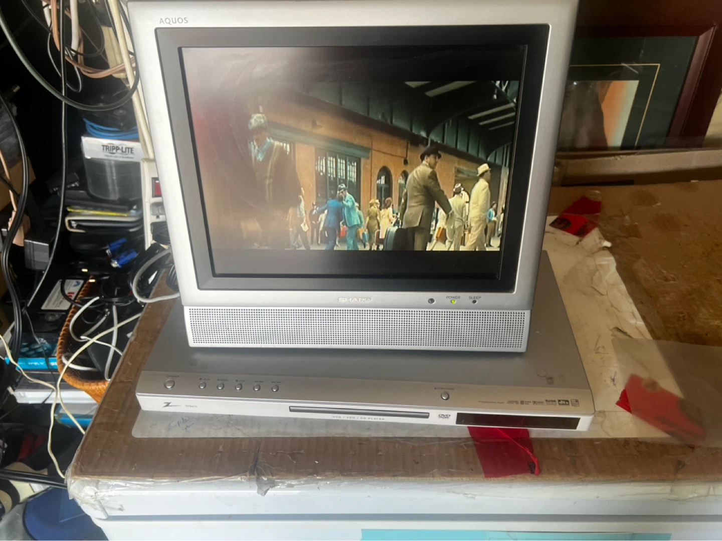 Sharp Aquos TV with DVD Player - photo 2