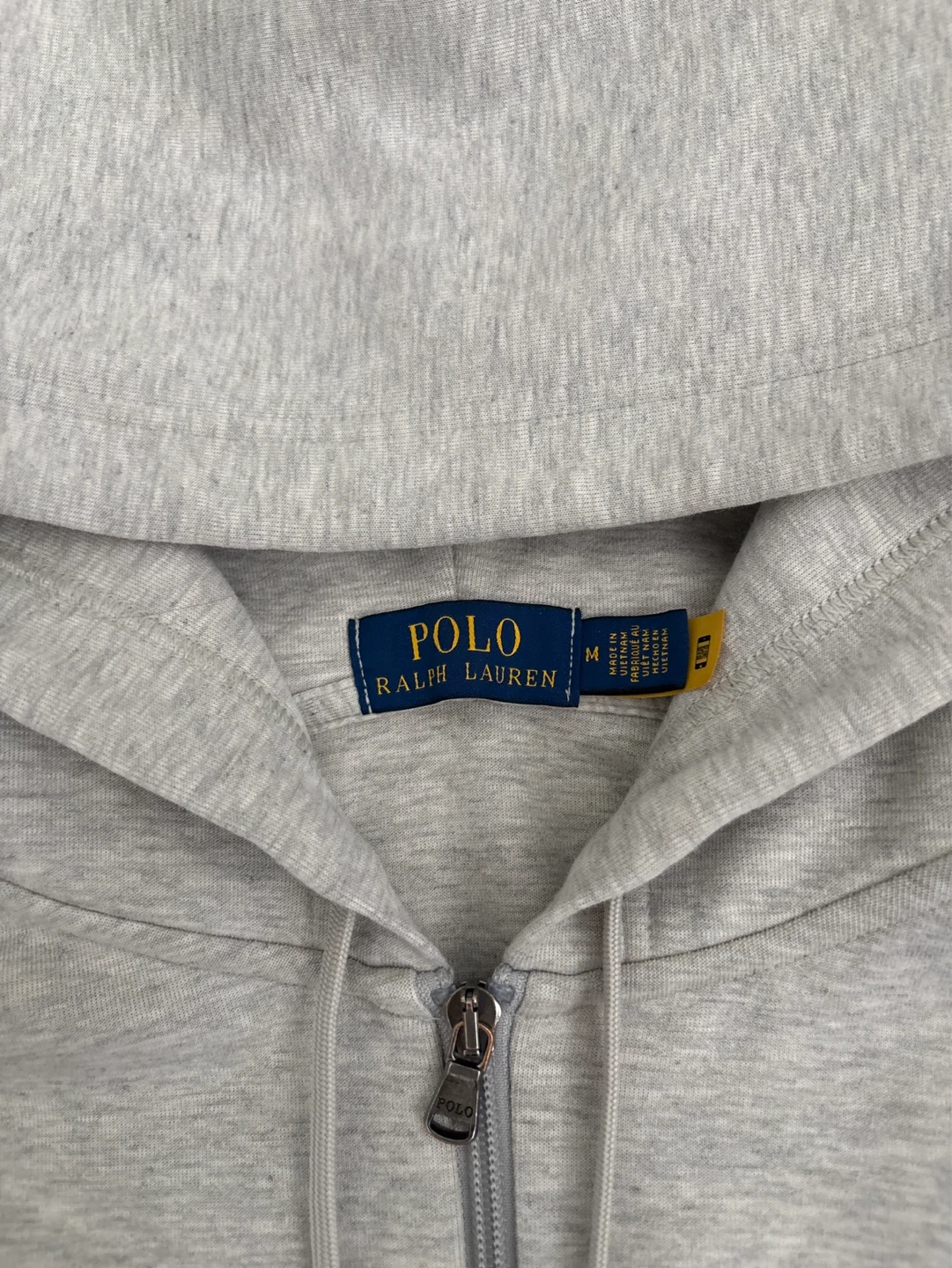 Polo Ralph Lauren Grey Zip-Up Hoodie - Size M - photo 2